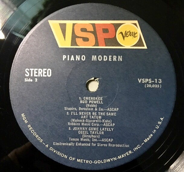 Various : Piano Modern (LP, Comp, Sim)