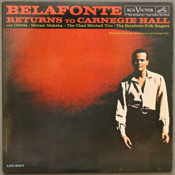 Harry Belafonte With Odetta, Miriam Makeba, The Chad Mitchell Trio And The Belafonte Folk Singers Conducted By Robert DeCormier : Belafonte Returns To Carnegie Hall (2xLP, Album, Mono, Roc)