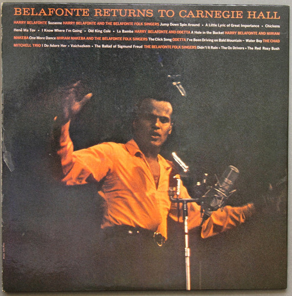 Harry Belafonte With Odetta, Miriam Makeba, The Chad Mitchell Trio And The Belafonte Folk Singers Conducted By Robert DeCormier : Belafonte Returns To Carnegie Hall (2xLP, Album, Mono, Roc)
