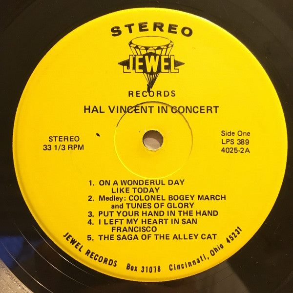 Hal Vincent : In Concert (LP, Album)