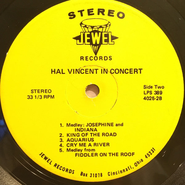 Hal Vincent : In Concert (LP, Album)
