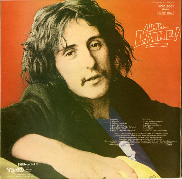 Denny Laine : Ahh... Laine! (LP, Album)