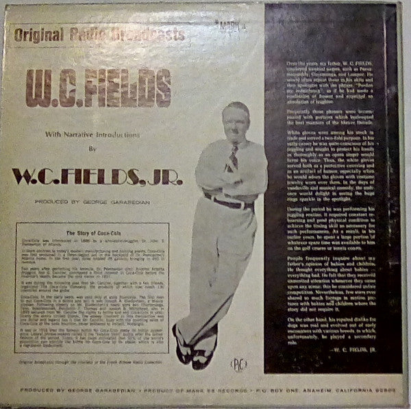 W.C. Fields : Nostalgia - W.C. Fields Original Radio Broadcast (LP, Mono, Pic)