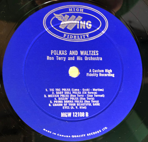 Ron Terry And His Orchestra : Polkas And Waltzes (LP, Album, RE)