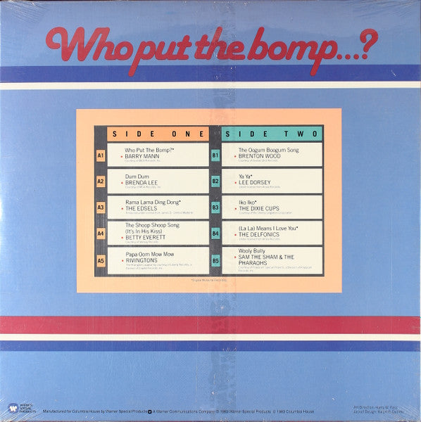 Various : Great Hits From The 60's / Who Put The Bomp...?  (LP, Comp, Club)