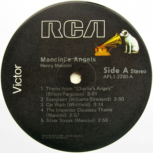 Henry Mancini : Mancini's Angels (LP, Album, Ind)