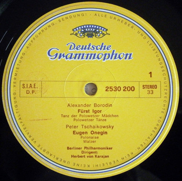 Karajan*, Berliner Philharmoniker : Opernballette (LP)