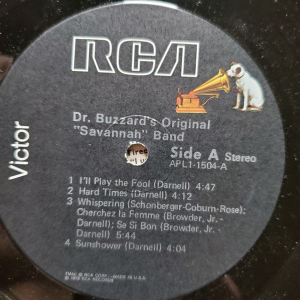 Dr. Buzzard's Original Savannah Band : Dr. Buzzard's Original "Savannah" Band (LP, Album, RE, Ind)