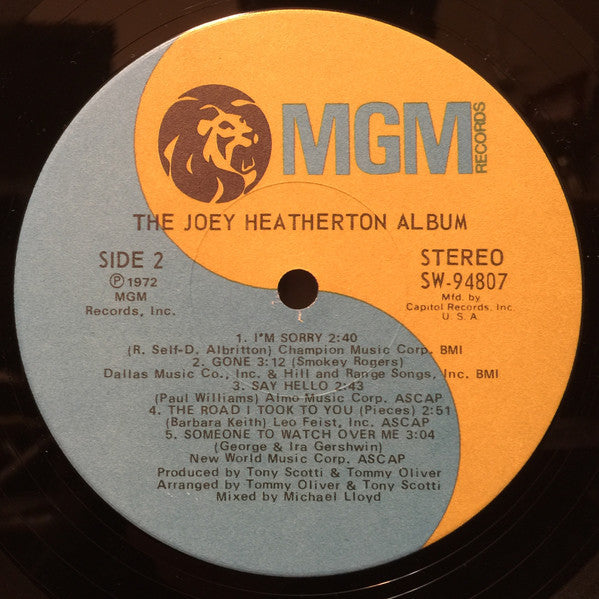 Joey Heatherton : The Joey Heatherton Album (LP, Album, Club, Cap)