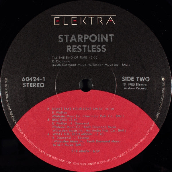 Starpoint : Restless (LP, Album, Spe)