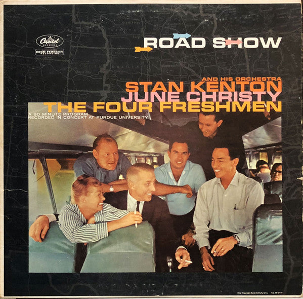 Stan Kenton And His Orchestra, June Christy, The Four Freshmen : Road Show (2xLP, Album, Mono, Gat)