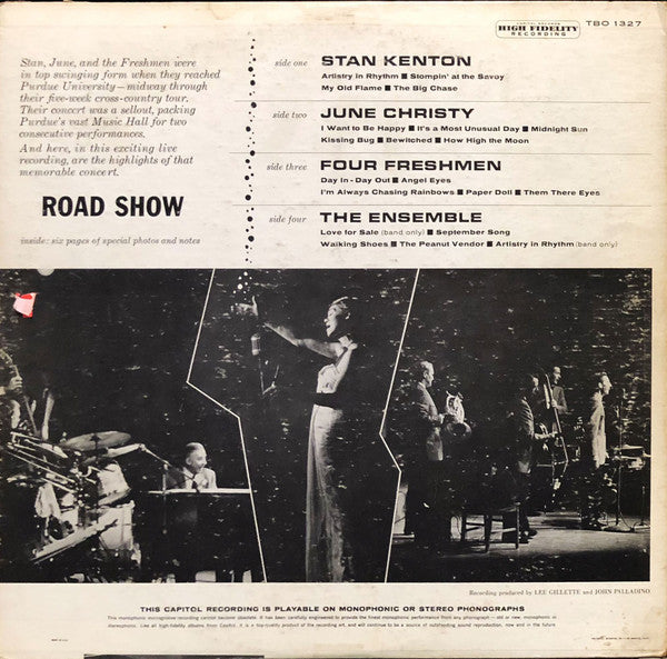 Stan Kenton And His Orchestra, June Christy, The Four Freshmen : Road Show (2xLP, Album, Mono, Gat)