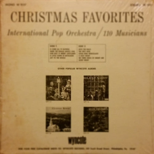 International Pop Orchestra / 110 Musicians* : Christmas Favorites (LP, Mono)