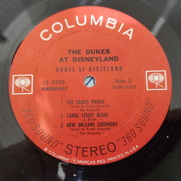The Dukes Of Dixieland : The Dukes At Disneyland Volume 1 (LP, Album)