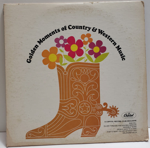 Various : Golden Moments Of Country And Western Music (2xLP, Comp, Club, Whi)