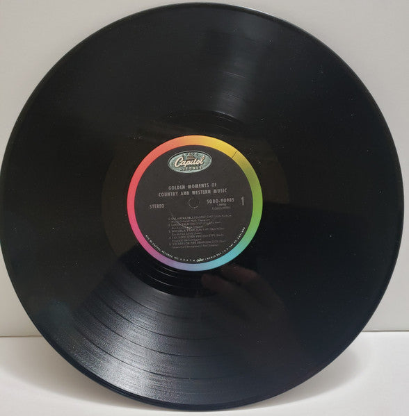 Various : Golden Moments Of Country And Western Music (2xLP, Comp, Club, Whi)