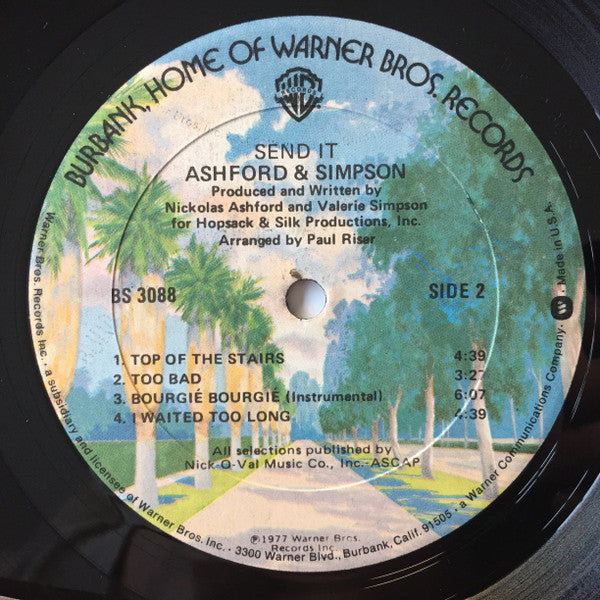 Ashford & Simpson : Send It (LP, Album, Gol)