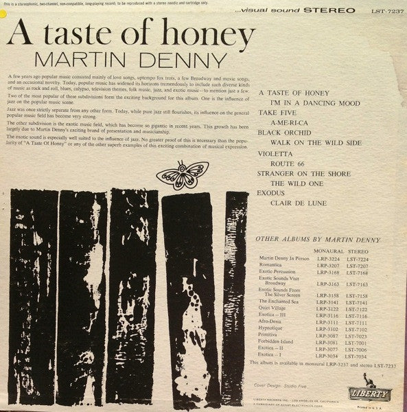 Martin Denny : A Taste Of Honey (LP, Album)