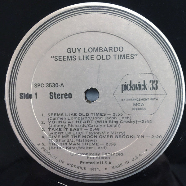 Guy Lombardo : Seems Like Old Times (LP, Comp)