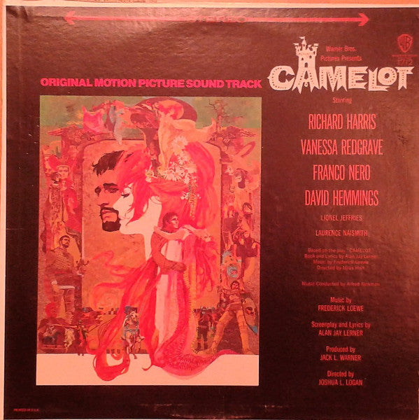 Lerner & Loewe / Richard Harris, Vanessa Redgrave, Franco Nero, David Hemmings, Lionel Jeffries, Laurence Naismith : Camelot (Original Motion Picture Sound Track) (LP, Album, RE, Ter)