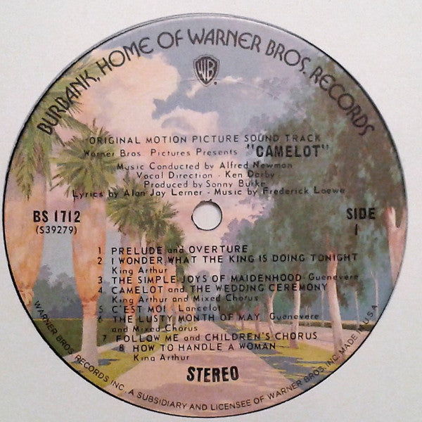 Lerner & Loewe / Richard Harris, Vanessa Redgrave, Franco Nero, David Hemmings, Lionel Jeffries, Laurence Naismith : Camelot (Original Motion Picture Sound Track) (LP, Album, RE, Ter)