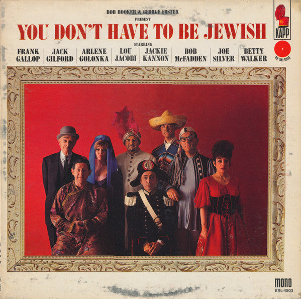 Bob Booker And George Foster : You Don't Have To Be Jewish (LP, Album, Mono)