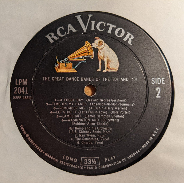 Hal Kemp And His Orchestra : The Great Dance Bands Of The '30s And '40s (LP, Comp, Mono)