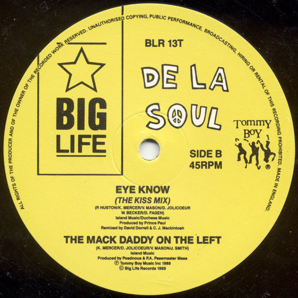 De La Soul : Eye Know (12", Single)