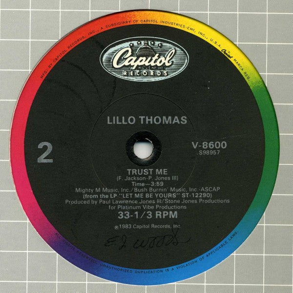 Lillo Thomas : Your Love's Got A Hold On Me (12")