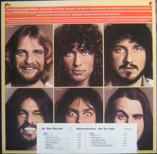 Nantucket : Your Face Or Mine? (LP, Album, Promo, San)