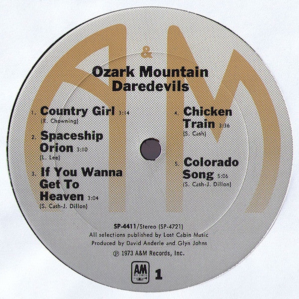 The Ozark Mountain Daredevils : The Ozark Mountain Daredevils (LP, Album, Ter)