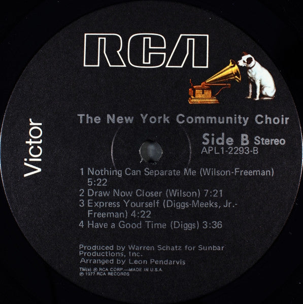 The New York Community Choir : The New York Community Choir (LP, Album)