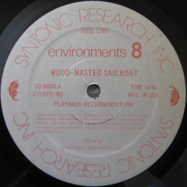 No Artist : Environments (Totally New Concepts In Sound - Disc 8) (LP, Quad)