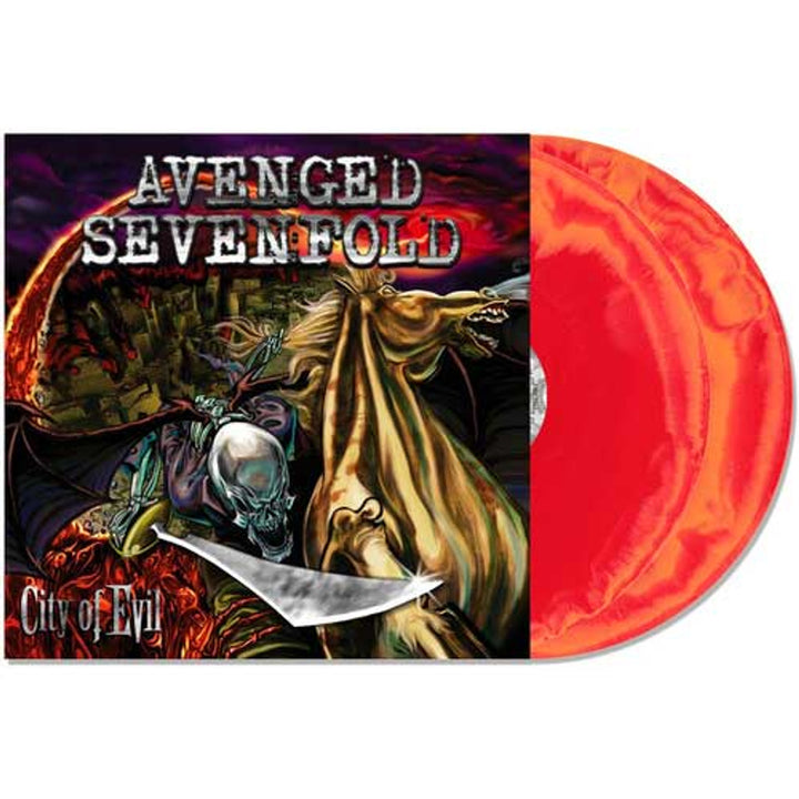 AVENGED SEVENFOLD - City of Evil (Limited Edition, Indie Exclusive, Orange & Red Swirl Colored Vinyl) [Explicit Content] (2 Lp's)