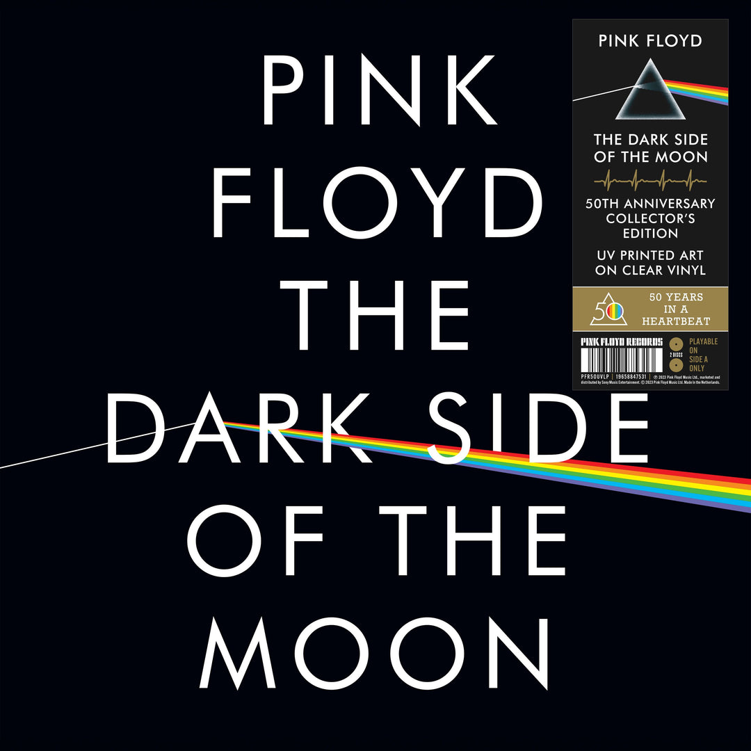 NEW/SEALED! Pink Floyd - The Dark Side Of The Moon (50th Anniversary) [2023 Remaster] (2LP UV Printed Clear Vinyl Collector's Edition)