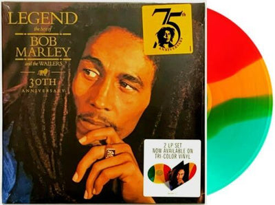 NEW/SEALED! Bob Marley And The Wailers - Legend: 30th Anniversary Edition (Tri-Colored Vinyl) (2 Lp's)