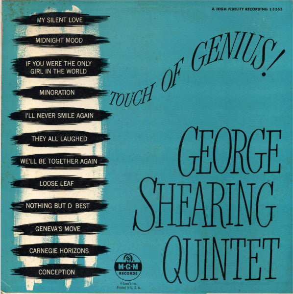 The George Shearing Quintet - Touch Of Genius! (1955)