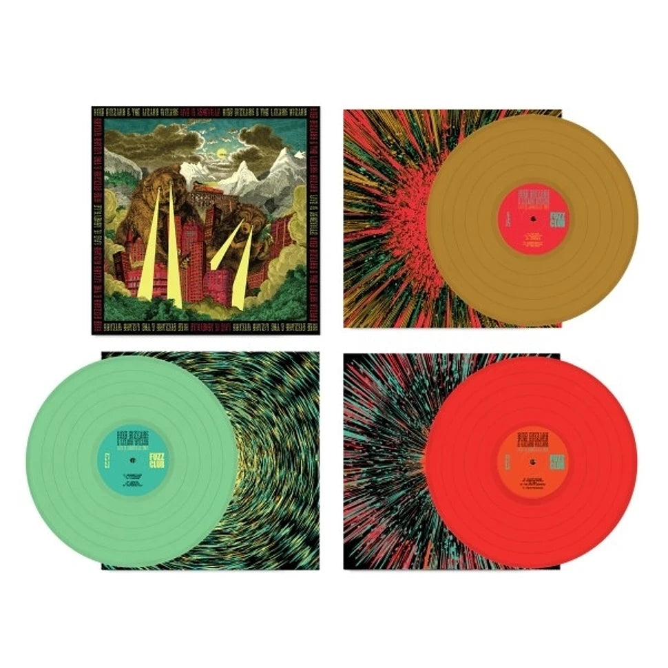 King Gizzard & The Lizard Wizard - Live In Asheville ‘19 (US Fuzz Club Official Bootleg) (DELUXE EDITION, INDIE EXCLUSIVE, GREEN, RED, & GOLD VINYL)