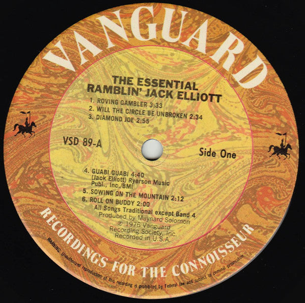 Ramblin' Jack Elliott : The Essential Ramblin' Jack Elliott (LP, RE + LP)