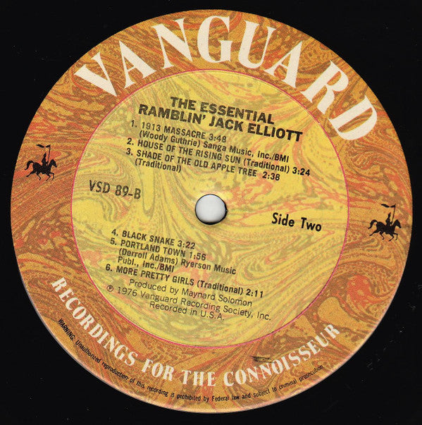 Ramblin' Jack Elliott : The Essential Ramblin' Jack Elliott (LP, RE + LP)