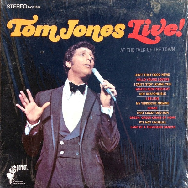 Tom Jones – Tom Jones Live! At The Talk Of The Town (1967, Bestway 
Pressing)