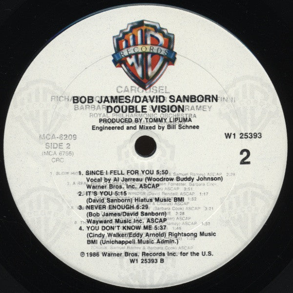 Bob James & David Sanborn - Double Vision (1986)