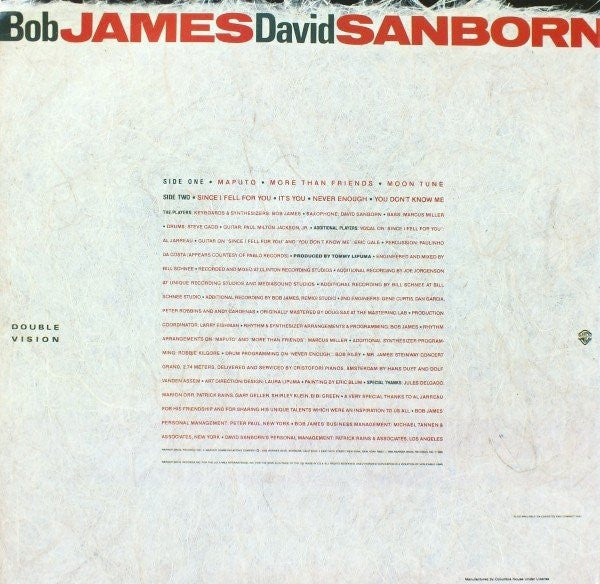 Bob James & David Sanborn - Double Vision (1986)