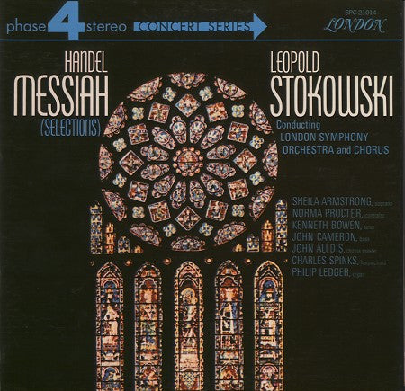 Handel, Leopold Stokowski Conducting London Symphony Orchestra & Chorus, Sheila Armstrong, Norma Procter, Kenneth Bowen, John Cameron, John Alldis, Charles Spinks , Philip Ledger - Messiah (Selections) (1966)