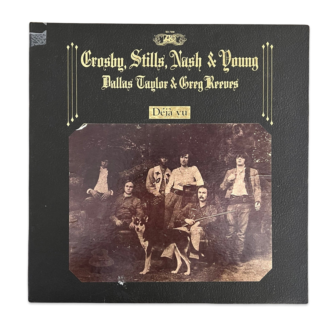 Crosby, Stills, Nash & Young – Déjà Vu (1970, PR, Textured, Faux-Leather Gatefold)