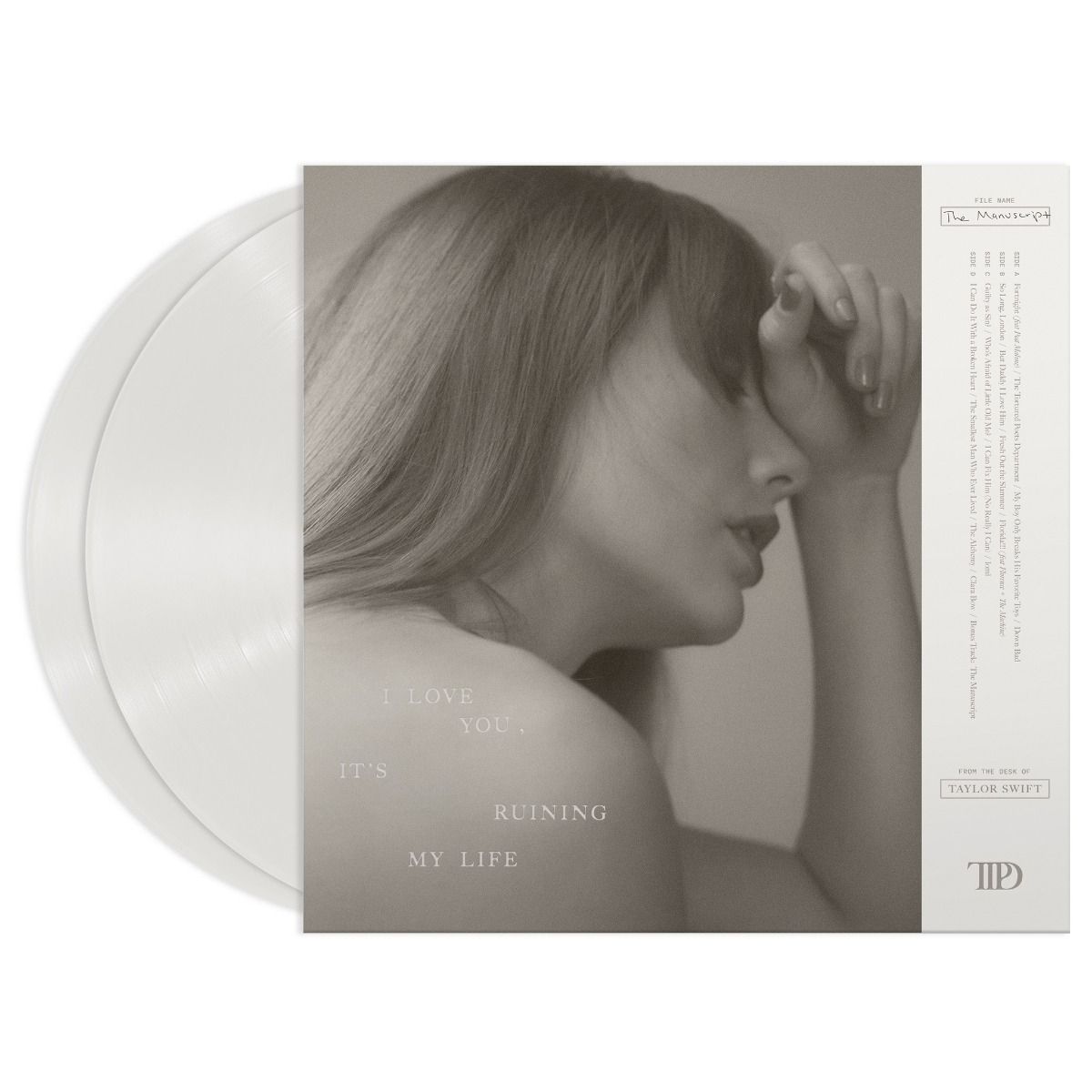 NEW/SEALED! Taylor Swift - THE TORTURED POETS DEPARTMENT [Ghosted White 2 LP]