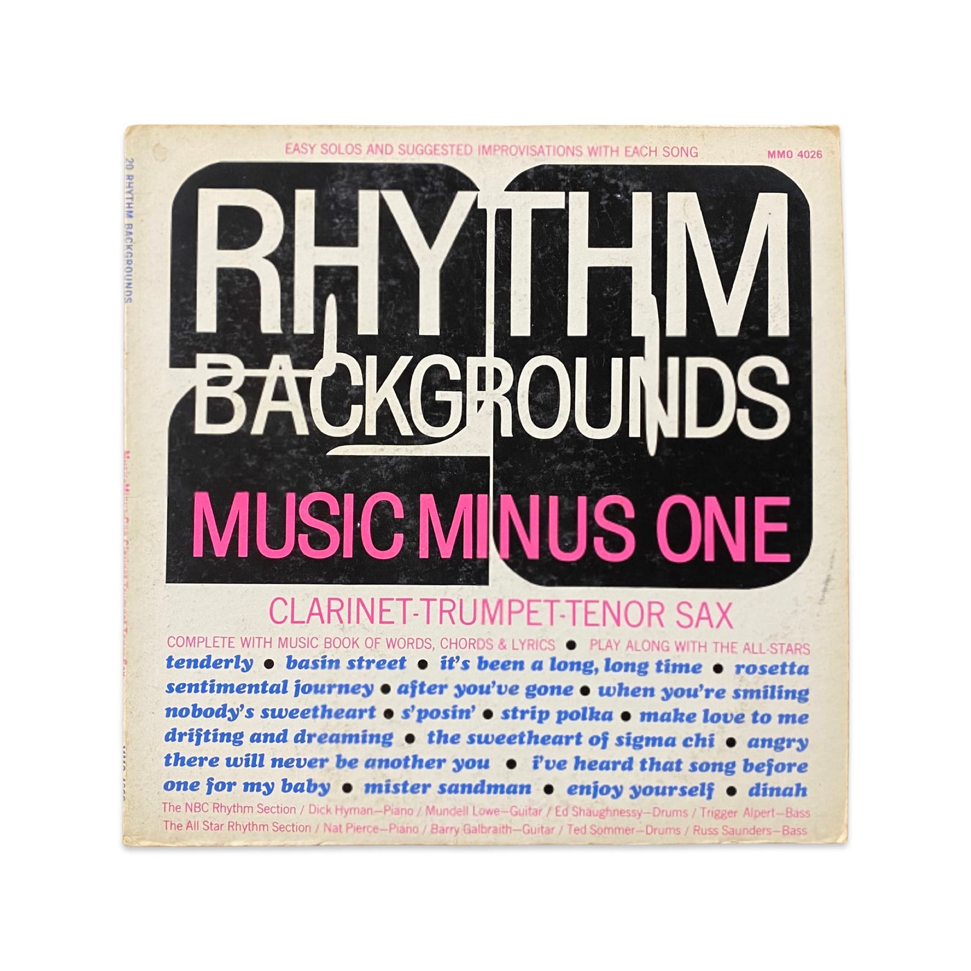 NBC Rhythm Section - 20 Rhythm Backgrounds Clarinet-Trumpet-Tenor Sax