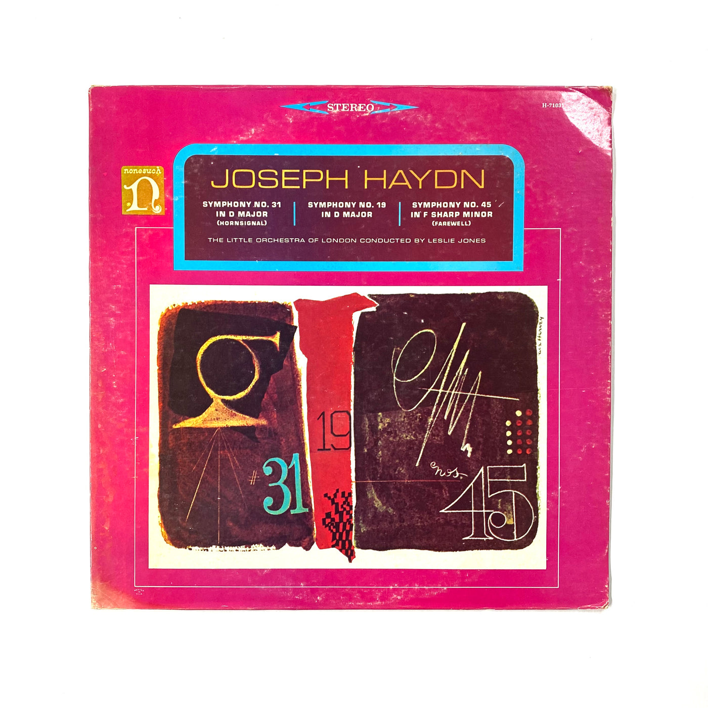 Joseph Haydn / Leslie Jones, The Little Orchestra Of London - Symphony No. 31 In D Major "Hornsignal", Symphony No. 19 In D Major, Symphony No. 45 In F Sharp Major "Farewell"