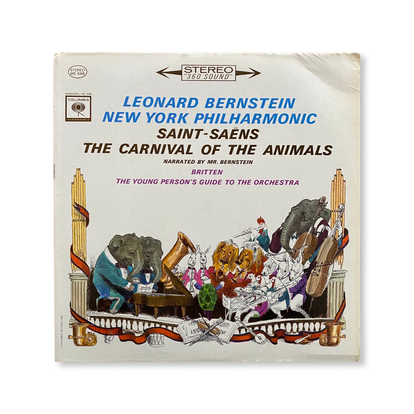 Leonard Bernstein, The New York Philharmonic Orchestra / Camille Saint-Saëns / Benjamin Britten - The Carnival Of The Animals / The Young Person's Guide To The Orchestra