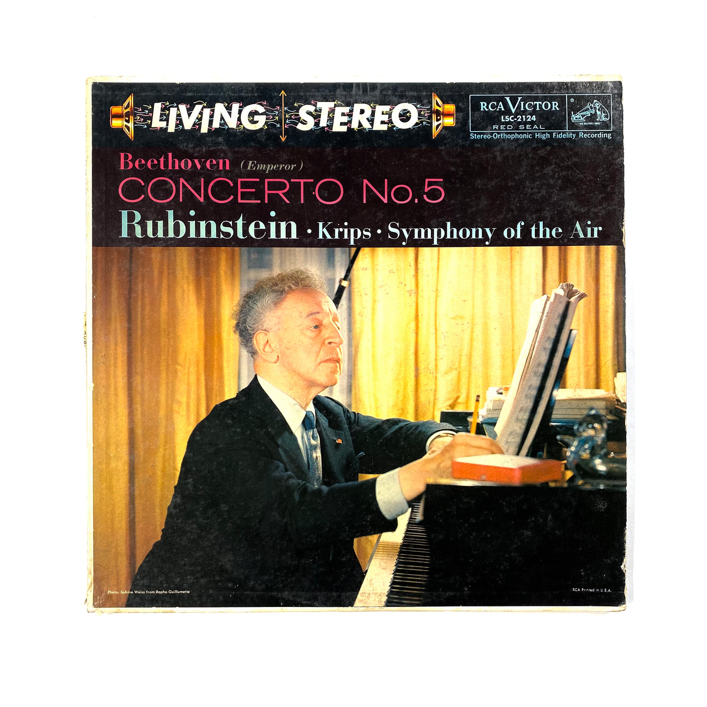 Ludwig Van Beethoven, Arthur Rubinstein, Josef Krips, Symphony Of The Air - Concerto No. 5, In E-Flat, Op. 73 ("Emperor")
